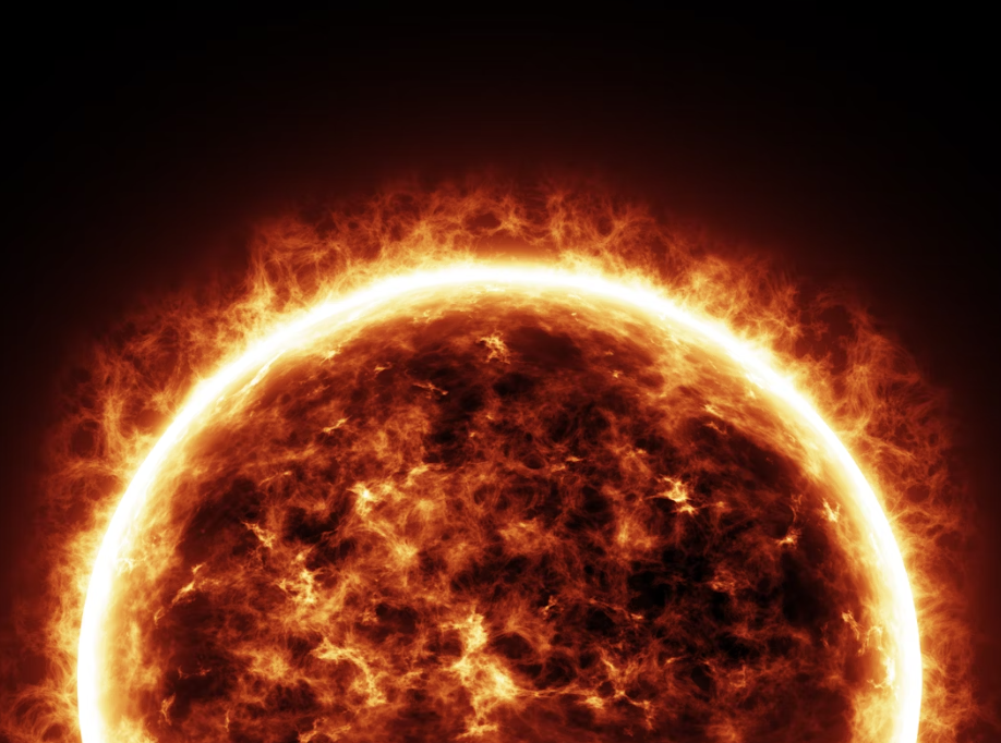 Den glödande solen.