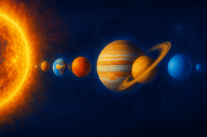 Planeter i solsystemet.