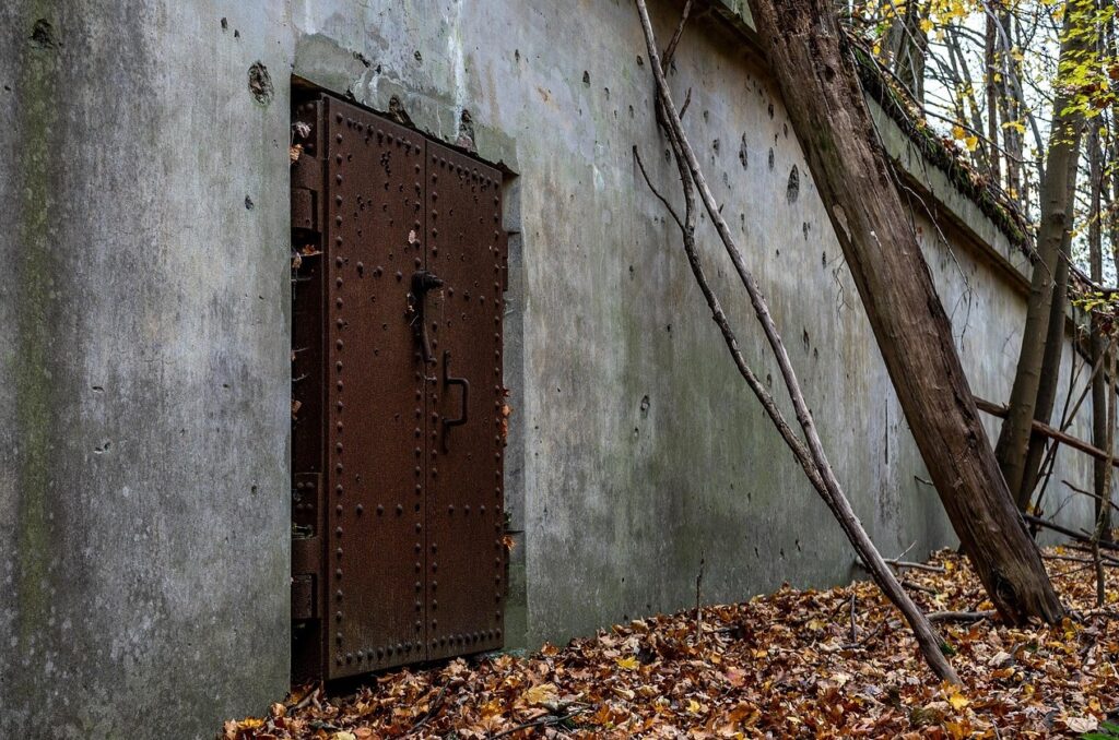 Mur skyddar mot zombier.