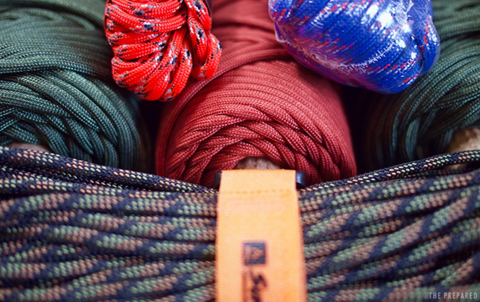 Olika sorters Paracord.