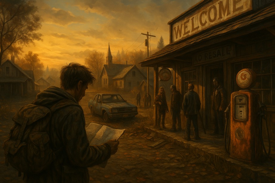 Hitta förnödenheter i zombieapokalyps.